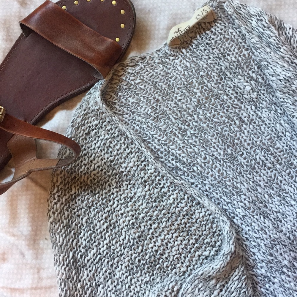 Oversized Heather Gray Cardigan